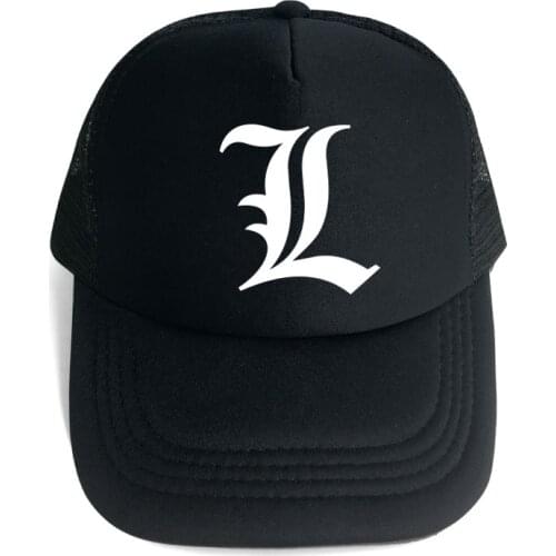 Anime Death Note Cap Snapback Cotton Baseball Men Cap Trucker Hat Hip Hop Black Dad Hat