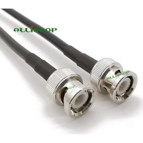 BNC Male to BNC Male LMR195 Coaxial Extension Cable BNC Plug to BNC Plug RF Cable 2/5/8/10/12/15M