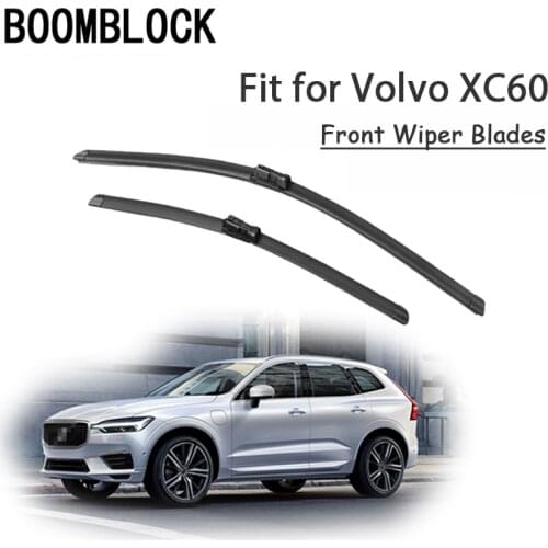 BOOMBLOCK 2PCS High Quality Front Windshield Wiper Blades For Volvo XC60 2016 2015 2014 2013-2008 Accessories