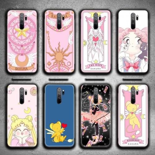 Cardcaptor Sakura Magic wand Moon Phone Case for Redmi 9A 9 8A 7 6 6A Note 10 9 8 8T Pro Max K20 K30 Pro