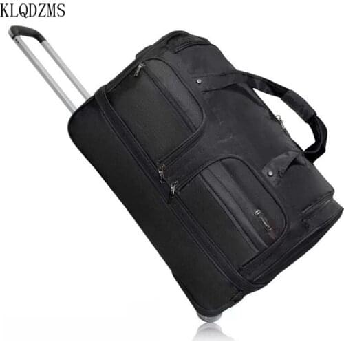 KLQDZMS 20’’24’’28 Inch Mens Hand Wheeled Suitcase Trolley Oxford Mens Portable Spinner Rolling Luggage Business Travel Bag