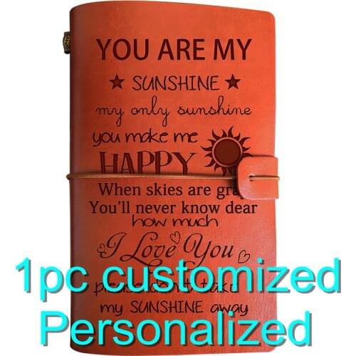 Engraved Leather Journal Dropshipping Women Customized Products BJ025 A6 Notebook Diary Personzalized Products Custom Uk India