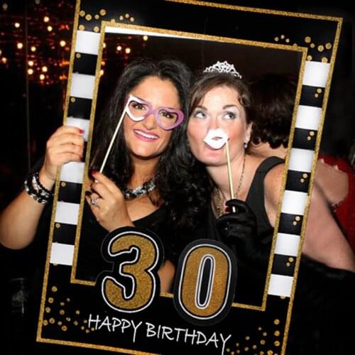 21 30 40 50 Birthday Photo Booth Frame 30 40 50 Birthday Party Decorations Adult PhotoBooth Props Anniversary Party Supplies