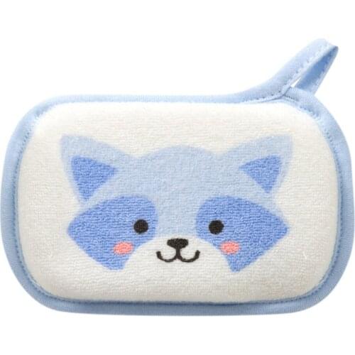 Newborn Baby Kids Shower Bath Sponge Cartoon Body Wash Towel Accessories Toddler Kids Brushed Cotton Rubbing Body Wash Towel new