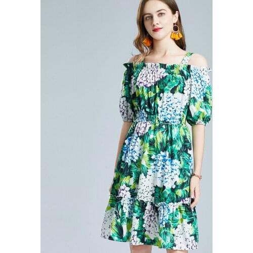 Зеленые летние платья HIKAEOM China At AliExpress