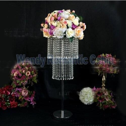 Hot 2 tiers crystal Wedding Centerpiece Table Chandelier Wedding Decoration