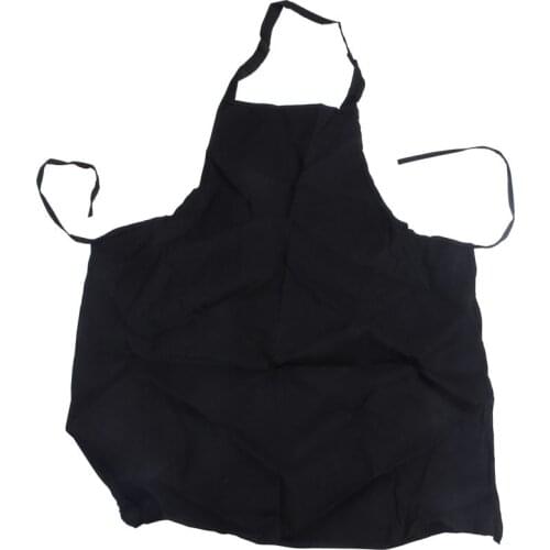 LUDA 12 Pack Bib Apron - Unisex Black Apron Bulk with 2 Roomy Pockets Machine Washable for Kitchen Crafting BBQ Drawing