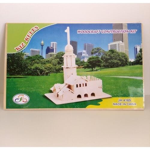 12 girl Tower Model Home Trinket Wooden Educational Toy