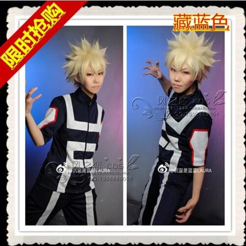 My Hero Academia Boku no Hero Academia Izuku Midoriya Katsuki Bakugo Shoto Todoroki Sportswear Cosplay Costume F016