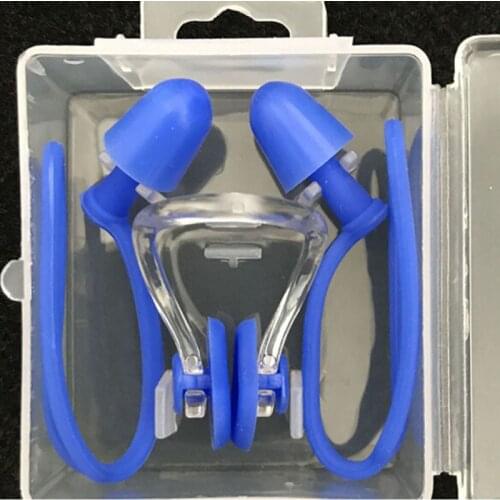 Soft Silicone Swimming Suit Waterproof Nose Clip + Earplugs Earplugs Useful Conical Swimming Accessories