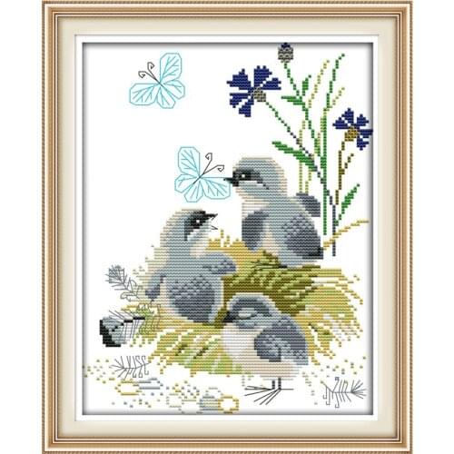 The Nestling Counted Cross Stitch 11CT 14CT Cross Stitch Kits for Embroidery Home Decor Needlework