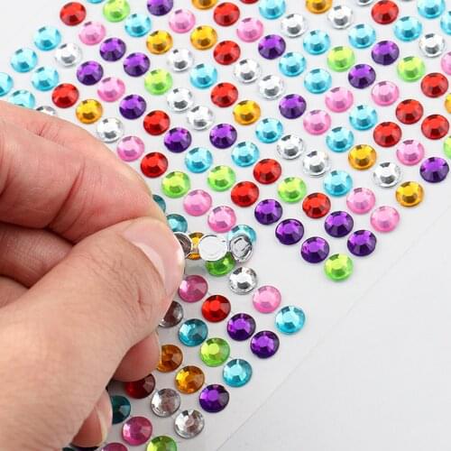 504pcs Diamond Nail Stickers Children Kids Girls DIY Toys Gifts Colorful Phone Sticker for Car Bike Laptop Stickers Aesthetic