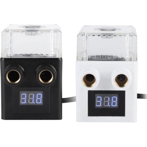 Computer Integrated Water Tank Pump Ceramic Bearing 200L/H Flow Three-phase PC Temperature Display Water Cooling Pump Reservoir