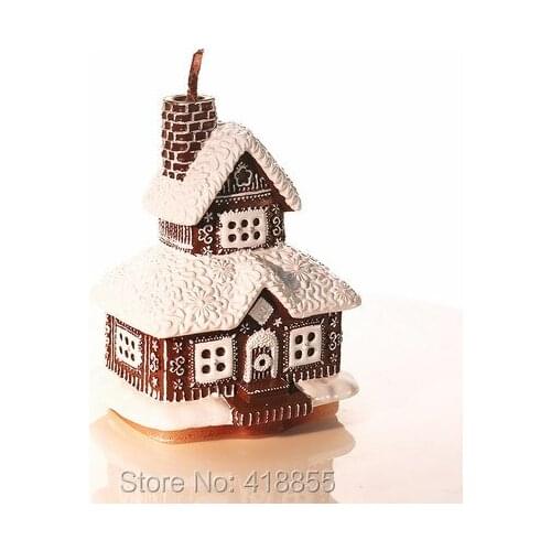 New Year Silicone Mold New Year Christmas Candle Silica Gel Eve for Cake Decorations New Years Snow Room Handmade Christmas PRZY