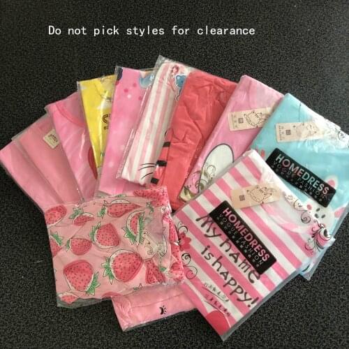 Clearance Specials Do Not Pick Styles Girl Summer Short Sleeve Sleepwear Shirt Cute Girl Nihgtdress Cloth Student Girl Dress
