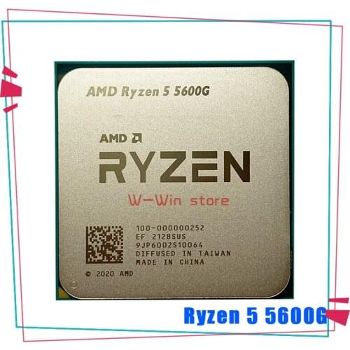 AMD Ryzen 5 5600G R5 5600G 3.9GHz Six-Core Twelve-Thread 65W CPU Processor L3=16M 100-000000252 Socket AM4 NO FAN