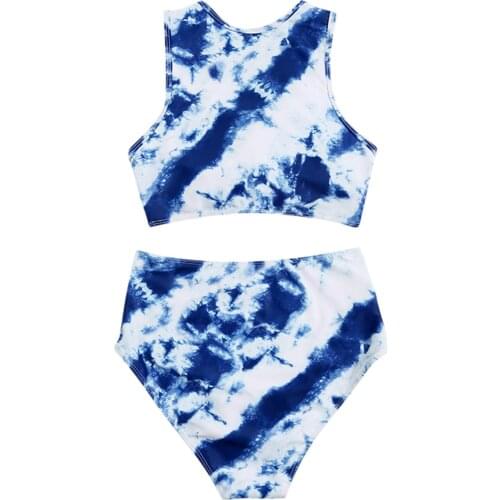 Sexy Bikini Mujer 2021 Tie-dye Print Swimsuit Women Two Pieces Push Up Biquini Brazilian Swimming Suit For Women Beach Swimwear