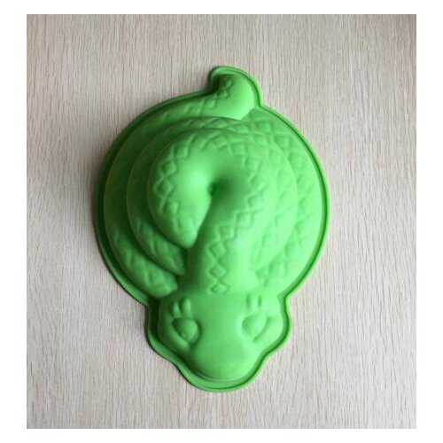 Snake shape silicone bakeware fondant cake chocolate mold resin clay craft mould