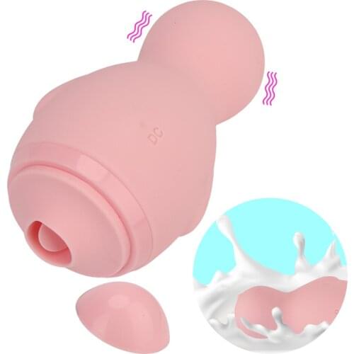 Cute Licking Sucking Vibrators Women Clitoris Sucker Nipple Licks Anal Plug Female Masturbator Small Erotic Toys For Sex Shop