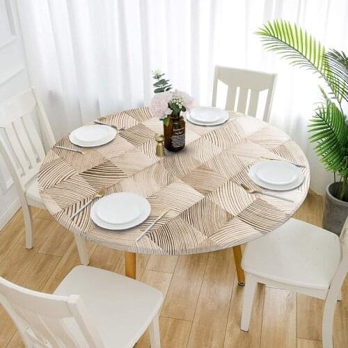 Round Table Cloth Home Dining Tablecloth Coffee Christmas Table Cover Kitchen Overlay Party Gifts