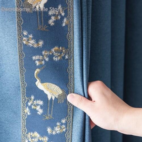 Northern European-Style Modern Linen Curtains for Bedroom Living Room Linen Thermal Insulated Curtains Blackout Curtain Luxury