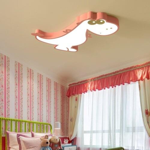 LED Ceiling light Cartoon Dinosaur kids Room with Remote Control Kindergarten Classroom Decoration Child Room Ceiling Lights