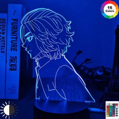 Tokyo Revengers Mikey LED Light for Child Bedroom Decor Night Light Birthday Gift Room Table Anime Tokyo Revengers 3d Lamp