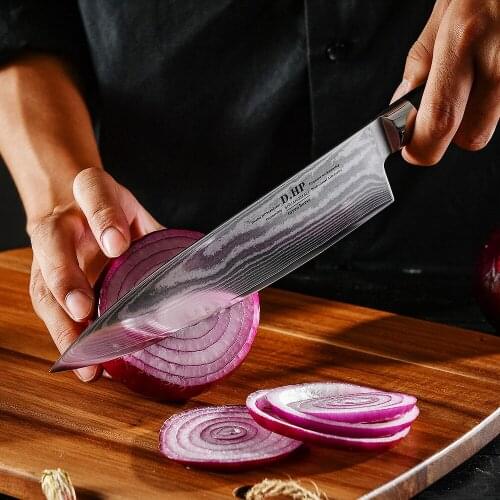 High Quality 8 inch Kitchen Kives 67 Layer Damascus Chef Knife Professional Western Kitchen Knifes G10 Handle Cook Tool Cleaver