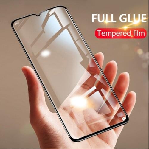 Protective glass For xiaomi redmi 9 poco x3 NFC screen protector M3 Full glue tempered glass for MI 10T 9A 9C note 9 pro 4G 5G