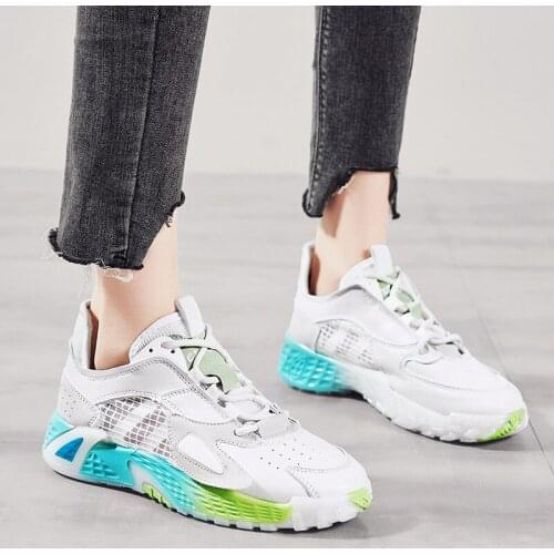 Womens Shoes Summer New Girls White Hollow Mesh Breathable Casual Fashion Sneakers