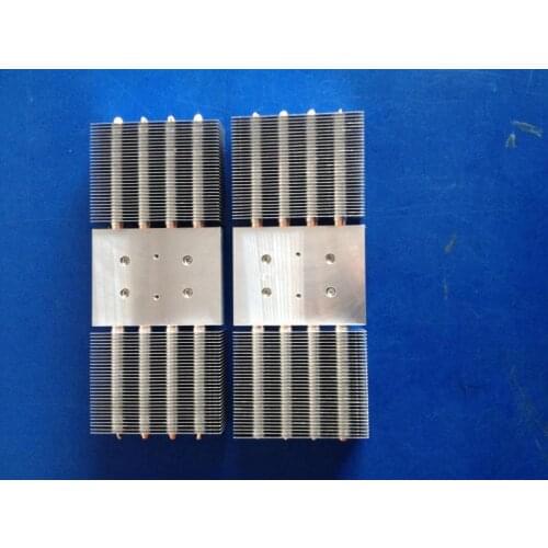 1pcs Diy straight board universal projector high power led radiator can be equipped with bilateral fan 200*80*25mm Heatsink