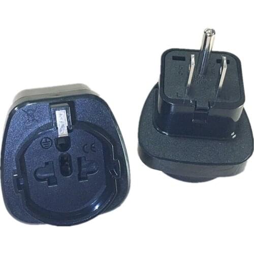 10pcs white black Embedded Swiss Italy EU German Converte to 3pin AC USA american plug adapter Power Plug Travel Converter