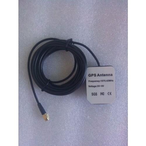 10 pieces/lot)1575.42MHz SMA plug GPS Active Antenna Aerial Connector Cable for Dash DVD GPS free shipping