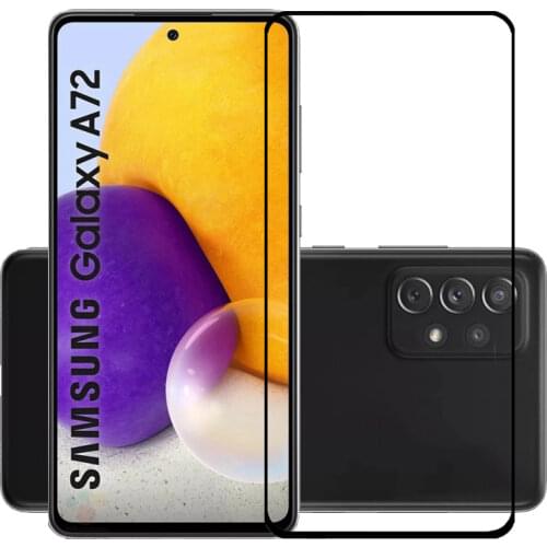 2.5D 9H Premium Tempered Glass for Samsung Galaxy A72 Full Coverage Screen Protector Protective Film for Samsung Galaxy A72