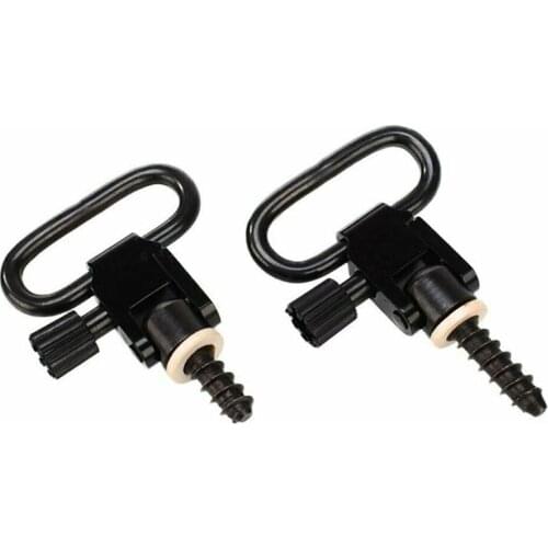 2 Pcs 1" Hunting Rifle Tactical Shotguns Gun Quick Detachable Sling Swivel Stainless Steel Fit Bolt Base Mount Paintball