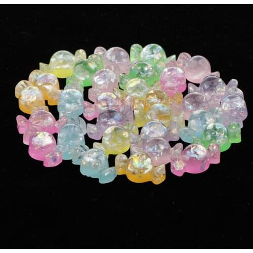 30pcs Candy Flatback Cabochon Charms Embellishment DIY Ornament