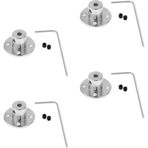 4 Set Of 6mm Rigid Flange Coupling Guide Shaft Axis Coupler Motor Connector