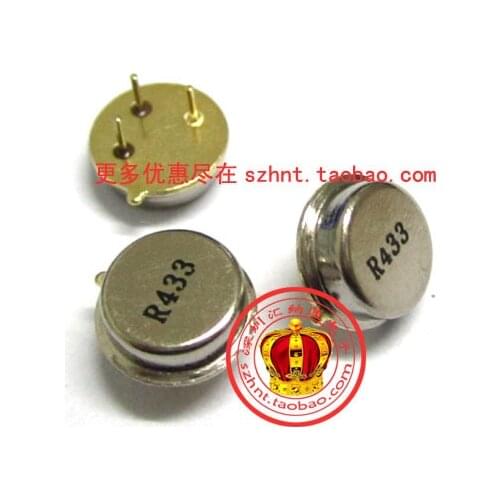 5PCS - 30PCS R433 R433A 433MHZ 433M 433.920MHZ 3P Crystal oscillator filter circular