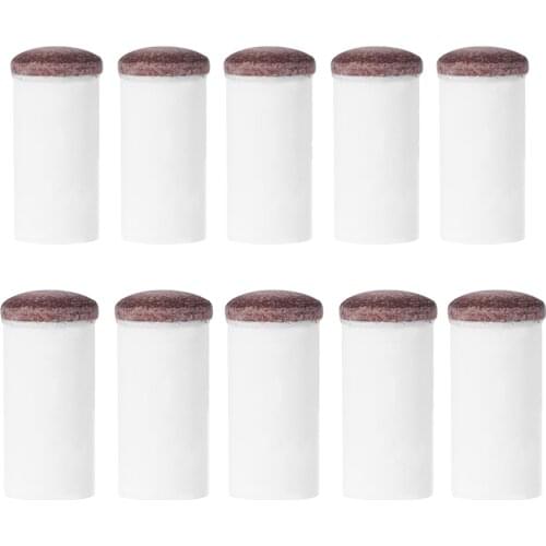 High Quality 5pcs Slip-on Pool Cue Tips Plastic Snooker Cue Ferrule Billiard Accessories For Billiards Fans Entertainment