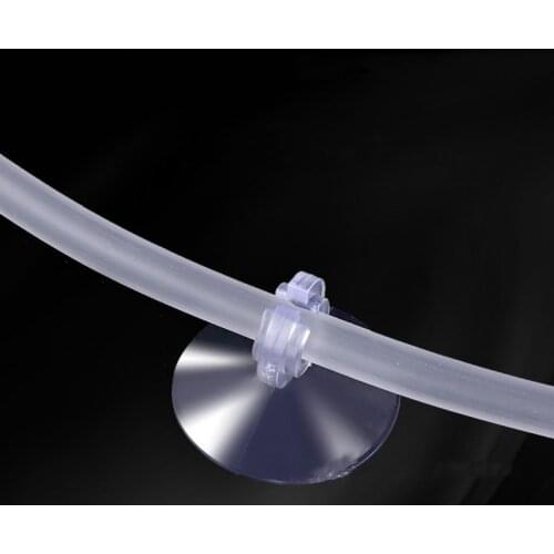 Fish Tank Opening Pipe Suction Cup Aquarium Supplies Tracheal Fish Tank Accessories 4-6mm Hose Fixed Oxygen Pump Pipe Clip