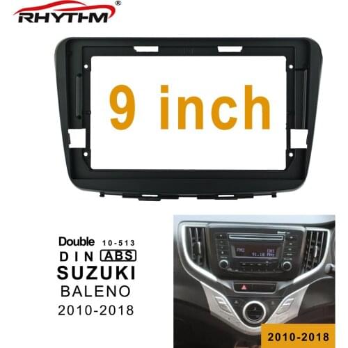 Rhythm Car Fascia Dash Trim Kit For SUZUKI BALENO 2010-2018 2DIN 9 Inch Car DVD Frame Mount Facials Install Panel