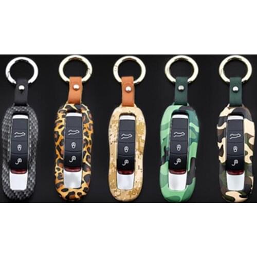 Aluminum Alloy Car Key Case For Porsche Panamera 2017 2019 Cayenne 2018 Keychain Bag Remote Fob Cover Protector Frame Accessory