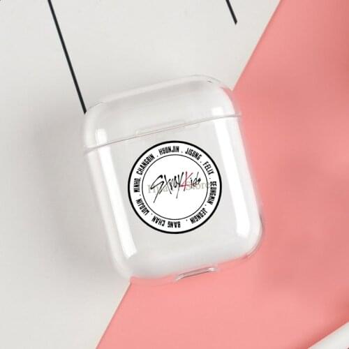 Stray kids Kpop Cases For Apple AirPods 1 2 Case Clear Wireless Bluetooth Earphone Case Protective Shell