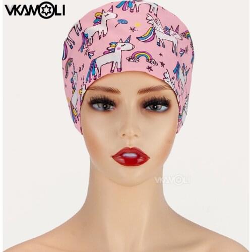 Men and woman Cotton Pet shop cap lab Beauty work hat scrubs caps