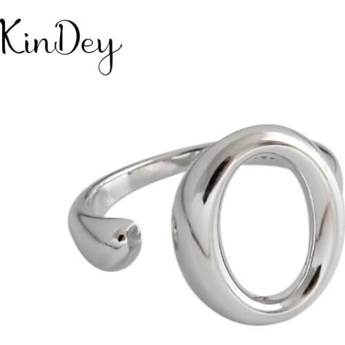 Personality Gothic Vintage Large Circle Rings For Women Bridal Wedding Engagement Punk Resizable Antique Rings Rock Jewelry