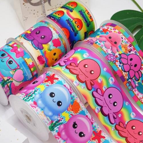 DIY Handmade Materials Printed Grosgrain Ribbon 50 Yard Per Size 51876