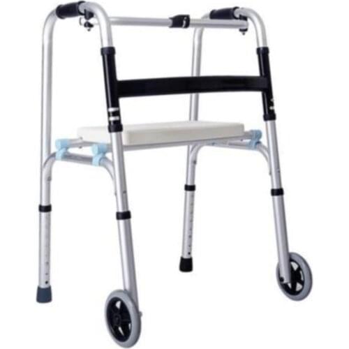 Multi-function walkers for elderly dual-use rehabilitation travel walking stick can sit thick durable trolley with wheels