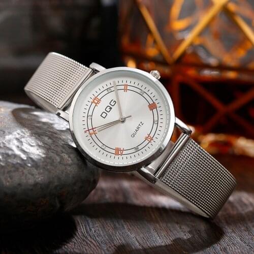 New Fashion Top Women Thin Watches Casual Quartz Bracelet Watch Women Metal Mesh Stainless Steel Dress Watches Relogio Feminino