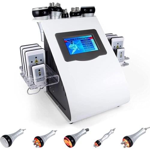 New Arrival 40K Ultrasonic Cavitation Vacuum Radio Frequency Laser 8Pads Lipo Laser Body Slimming Machine for Spa