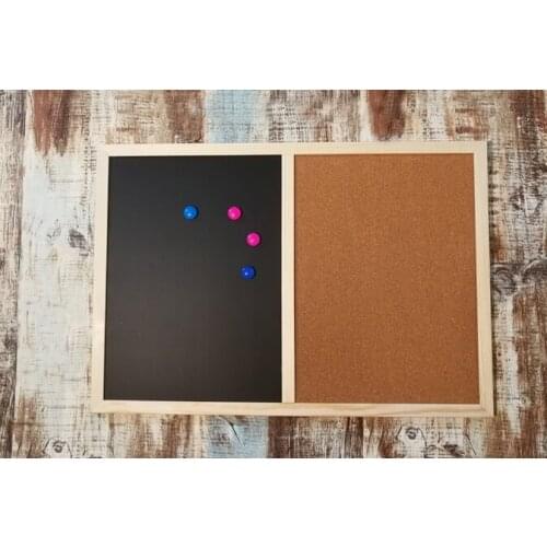 Cork board message board note board hanging household solid wood board writing board